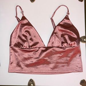 Cute going out tank shiny rose color, size medium